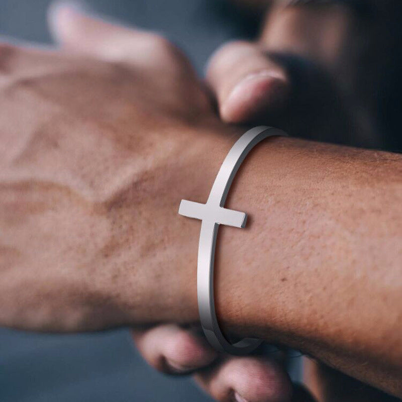Christianartworkshop Bracciale con croce di Gesù, gioielli con preghiera di Gesù, regalo religioso cristiano - image 0