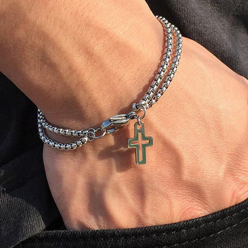 Christianartworkshop Bracciale con croce di Gesù, gioielli con preghiera di Gesù, regalo religioso cristiano - image 2
