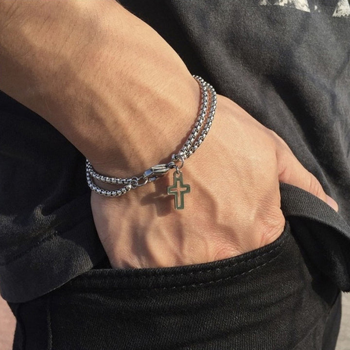 Christianartworkshop Bracciale con croce di Gesù, gioielli con preghiera di Gesù, regalo religioso cristiano - image 4