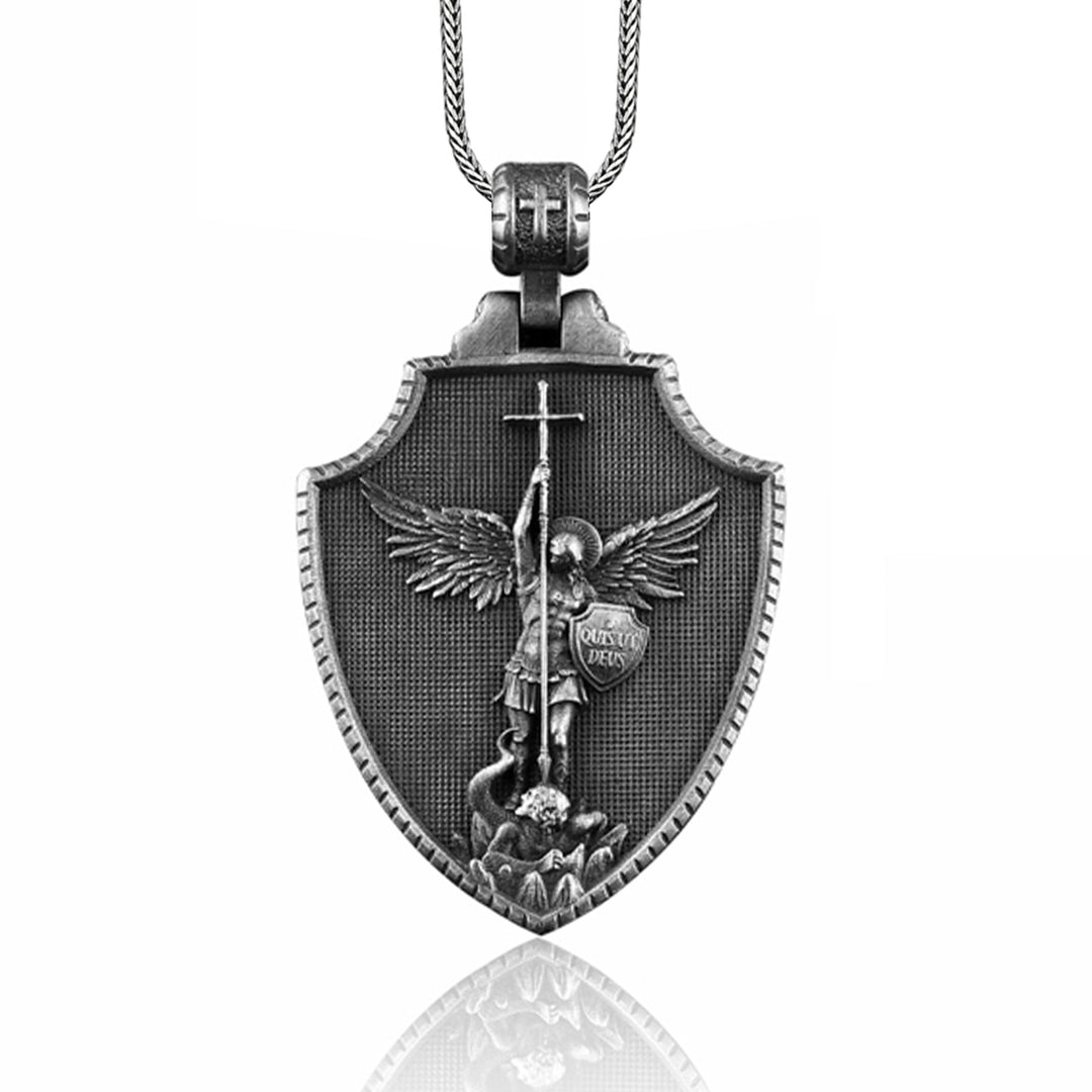 Collana con scudo dell'Arcangelo San Michele Christianartworkshop - San Michele - image 0