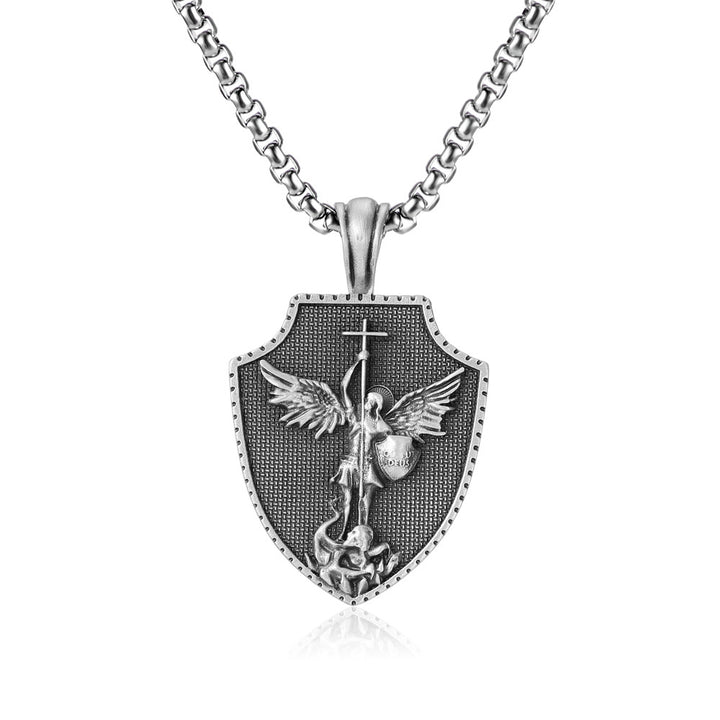 Collana con scudo dell'Arcangelo San Michele Christianartworkshop - image 6