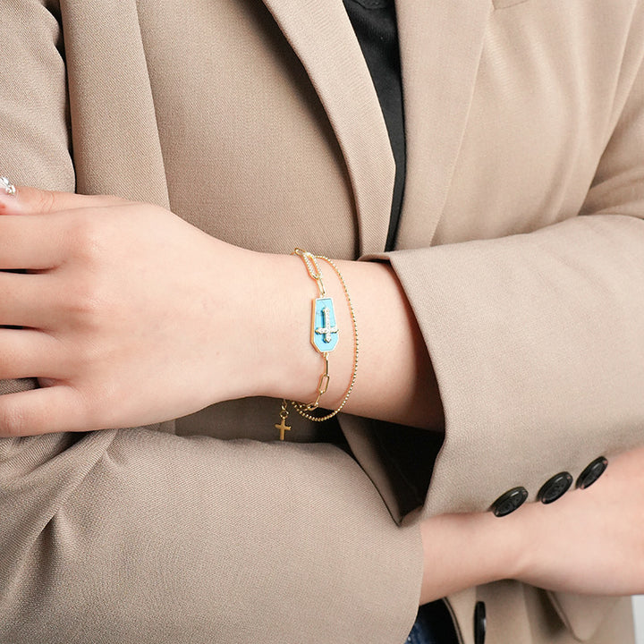 Christianartworkshop Santo Padre Benedetto Scudo Croce Bracciale - image 2