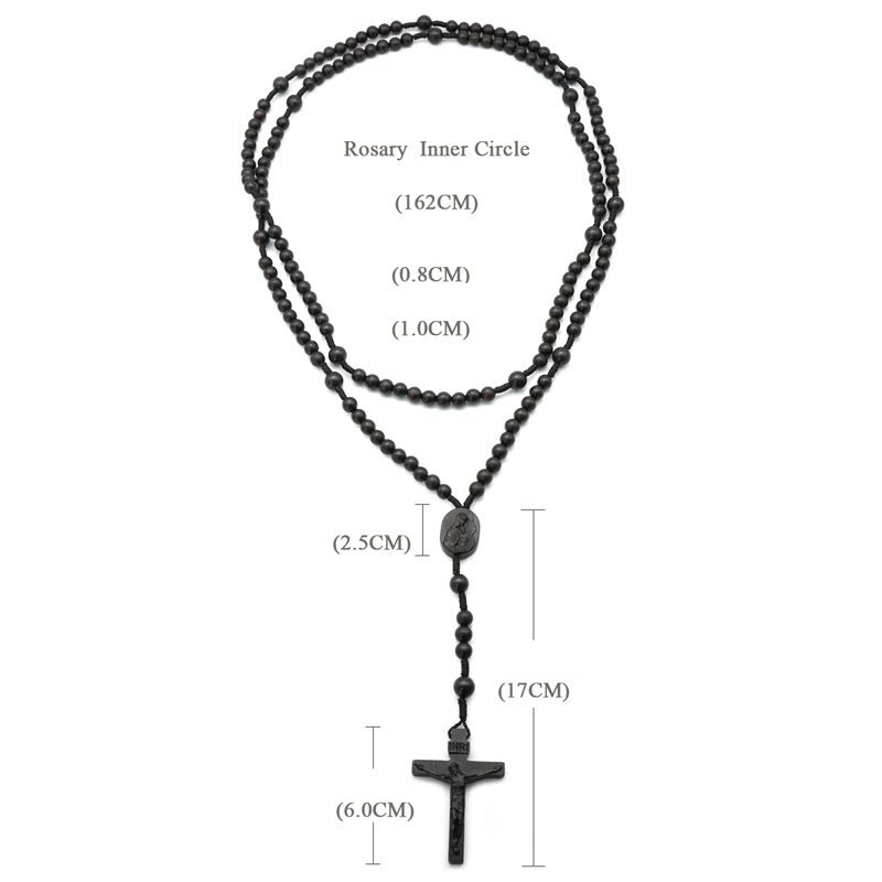 Christianartworkshop Perline in legno d'ulivo Rosario di preghiera di quindici decadi dei Beati - image 5