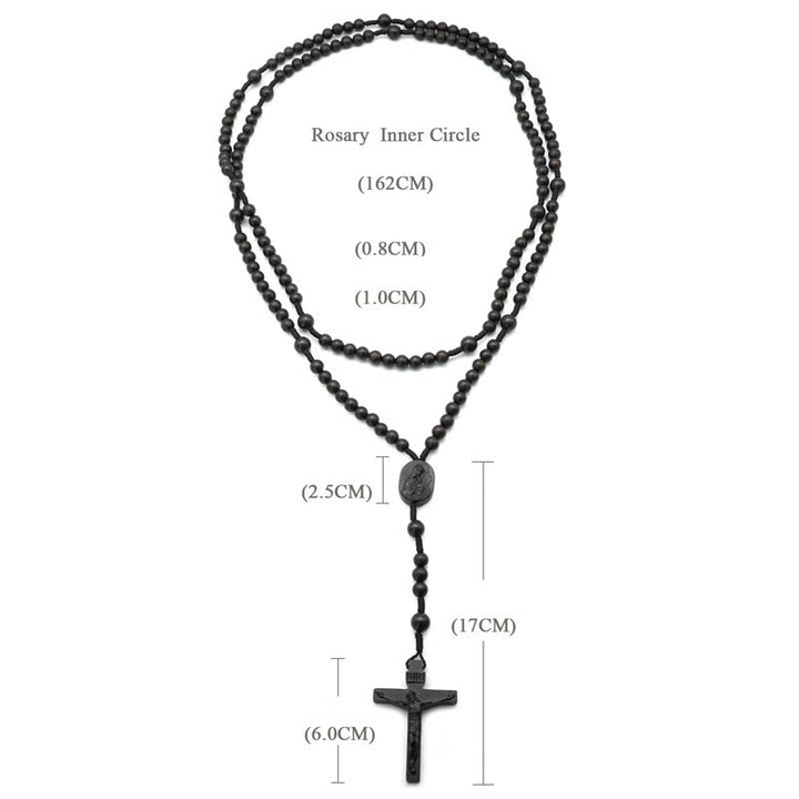 Christianartworkshop Perline in legno d'ulivo Rosario di preghiera di quindici decadi dei Beati - image 5