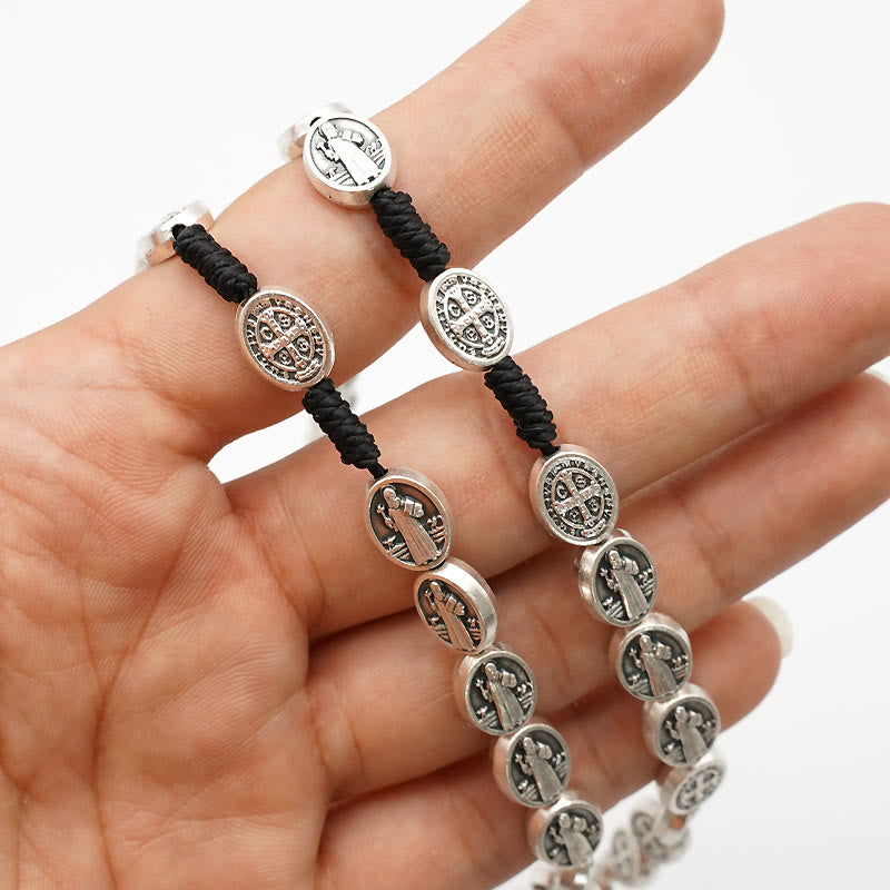 Christianartworkshop Crocifisso di San Benedetto Rosario cattolico - image 2