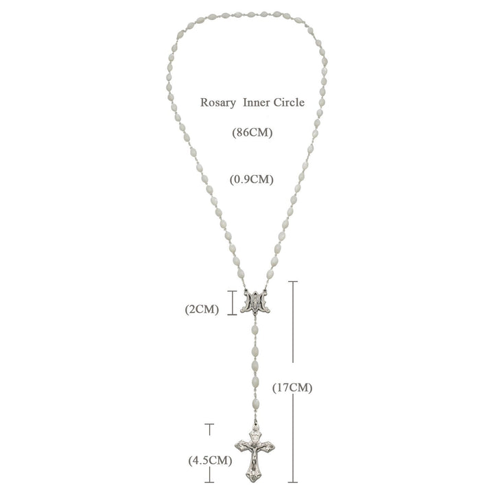 Christianartworkshop Beata Vergine Maria: Rosario cattolico in madreperla - image 6