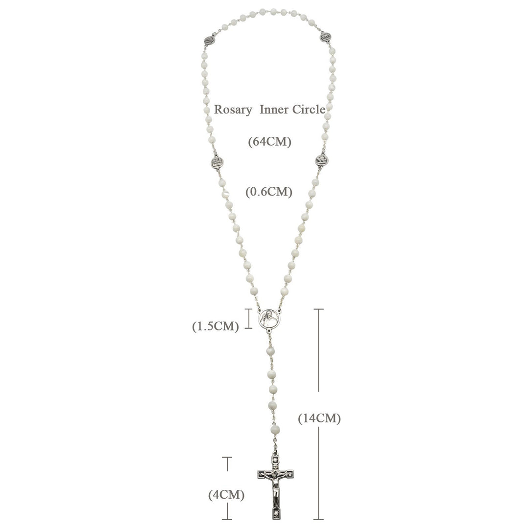 Christianartworkshop I quattro templi di Cristo Rosario in madreperla - image 6