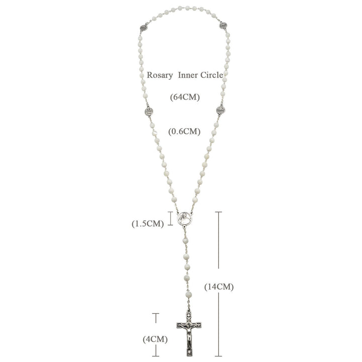 Christianartworkshop I quattro templi di Cristo Rosario in madreperla - image 6