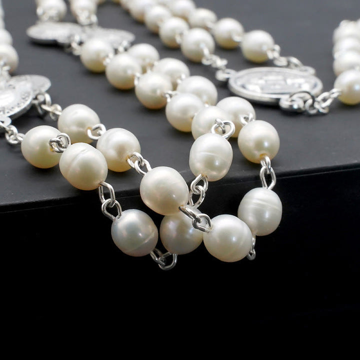 Christianartworkshop I quattro templi di Cristo Rosario in madreperla - image 4