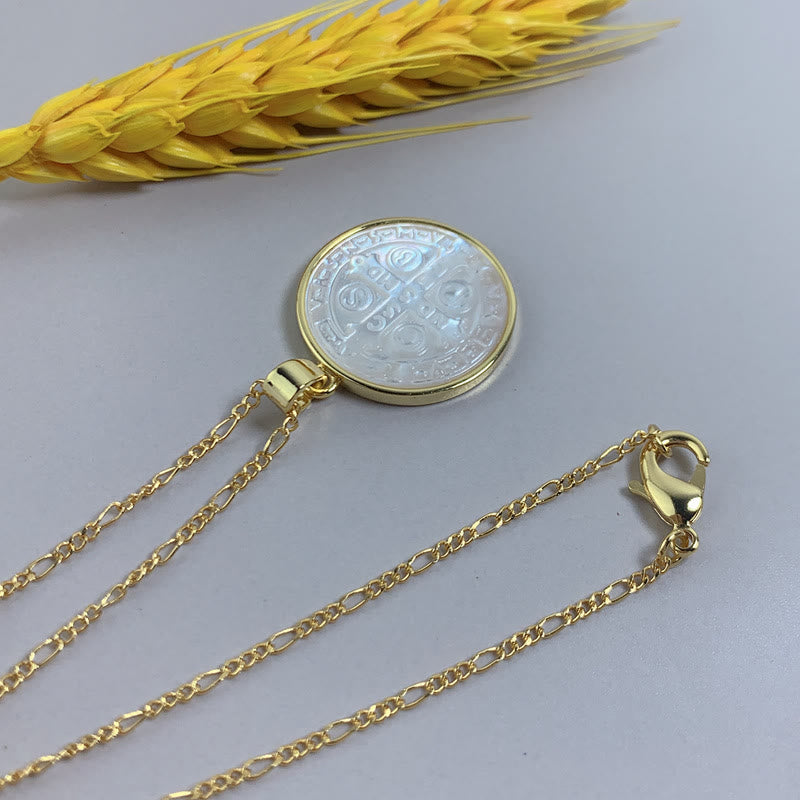 Christianartworkshop Ciondolo con medaglia benedettina di protezione - image 1