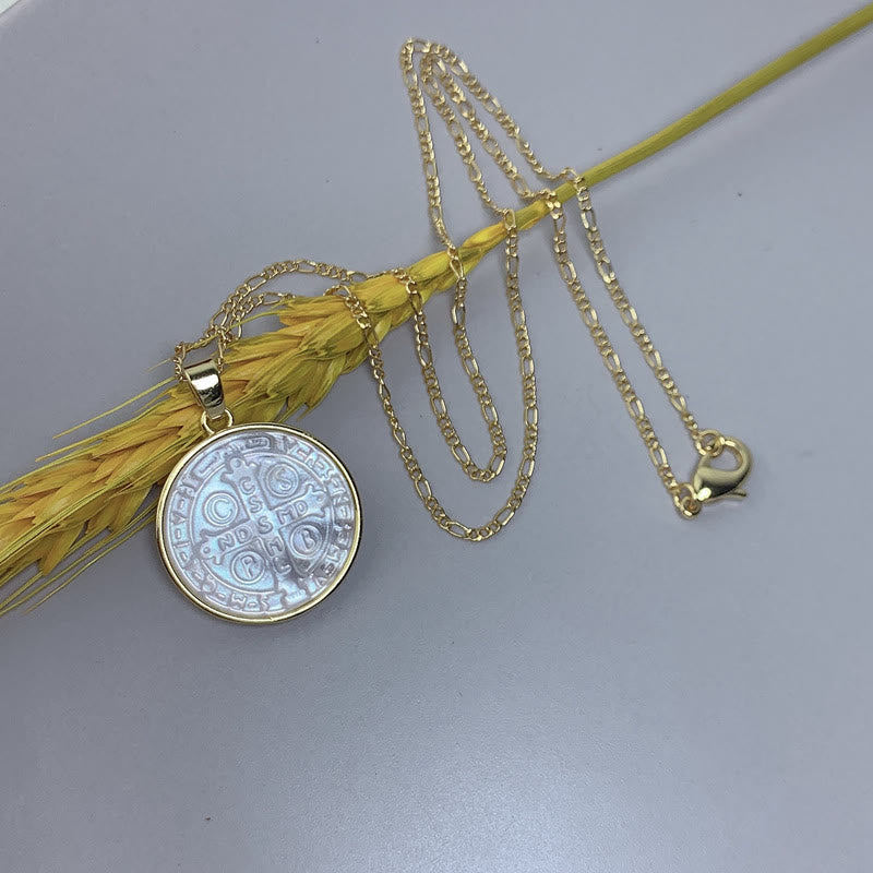 Christianartworkshop Ciondolo con medaglia benedettina di protezione - Ciondolo con medaglia benedettina di protezione - image 0