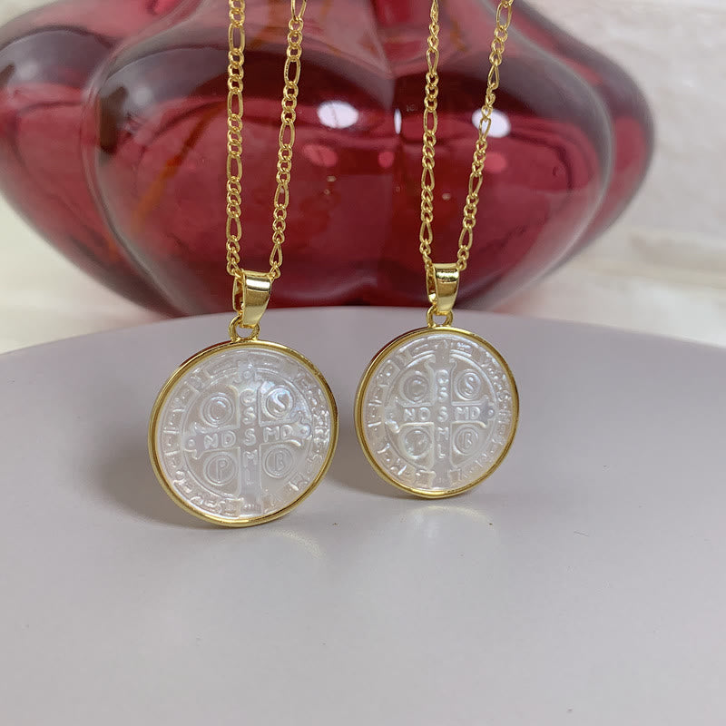 Christianartworkshop Ciondolo con medaglia benedettina di protezione - image 3