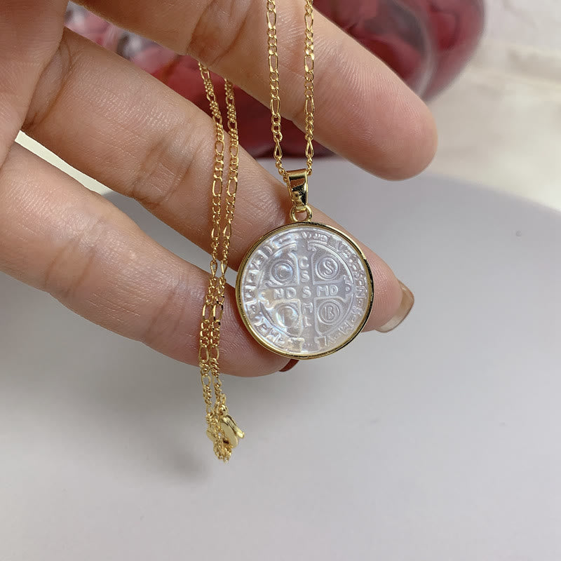 Christianartworkshop Ciondolo con medaglia benedettina di protezione - image 2