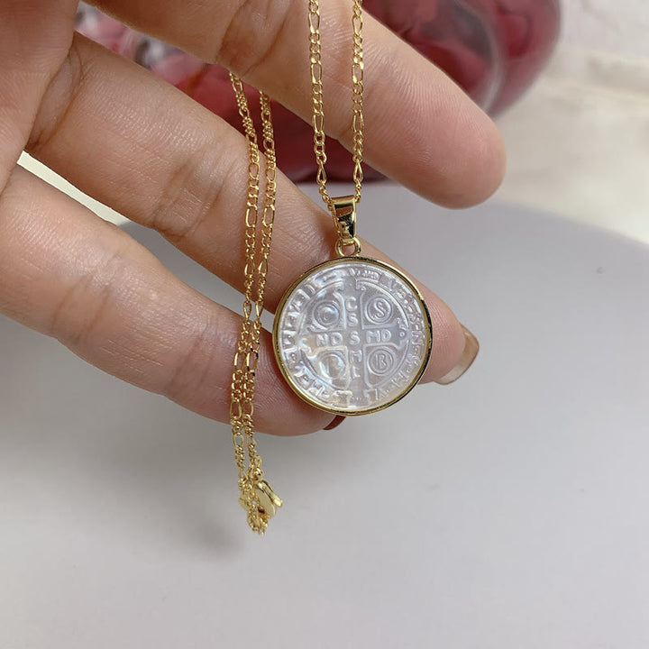 Christianartworkshop Ciondolo con medaglia benedettina di protezione - image 2