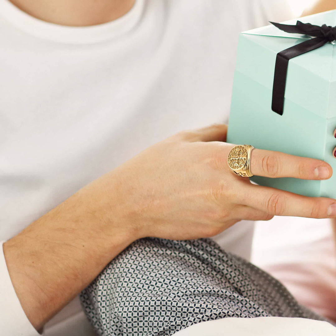 Christianartworkshop Anello in titanio di San Benedetto il Protettore - image 4