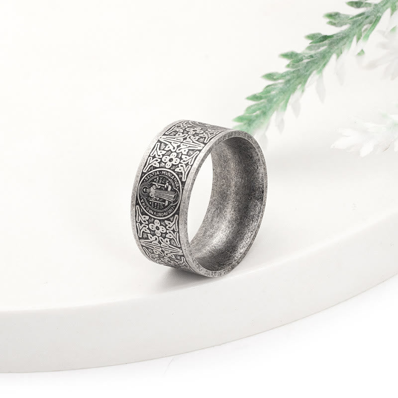 Christianartworkshop Anello cattolico vintage di San Benedetto - image 1