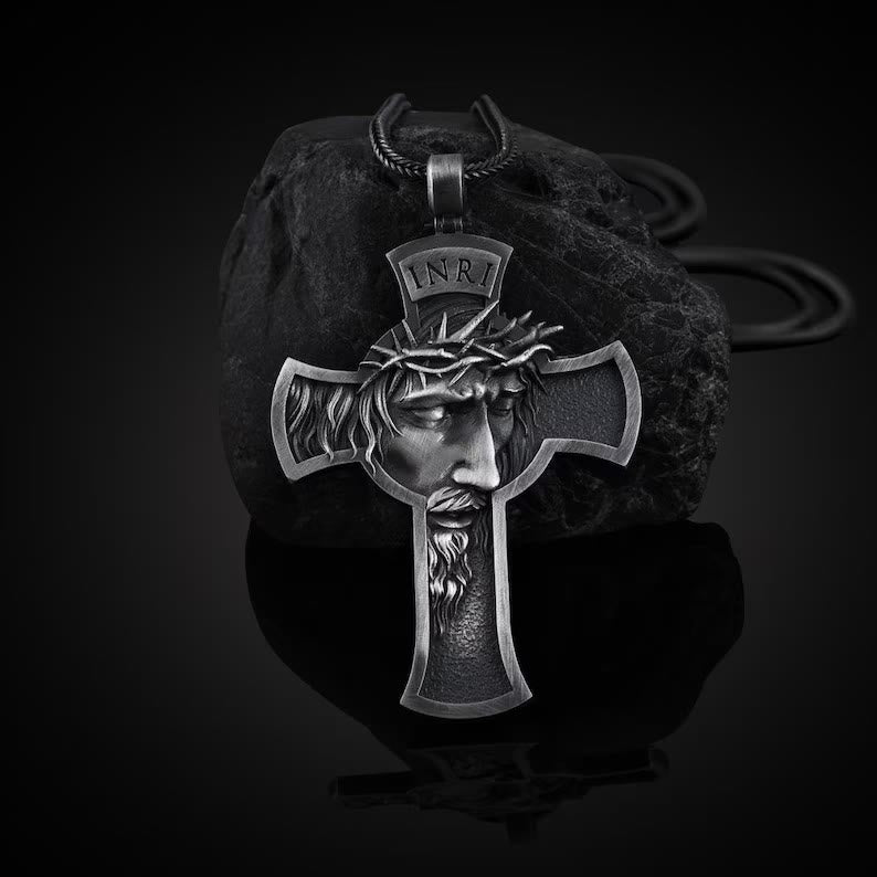 Christianartworkshop Collana con croce di Gesù - image 4