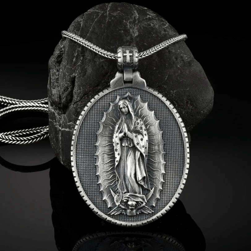Christianartworkshop Collana della Vergine Maria di Nostra Signora di Guadalupe - Argento - image 0