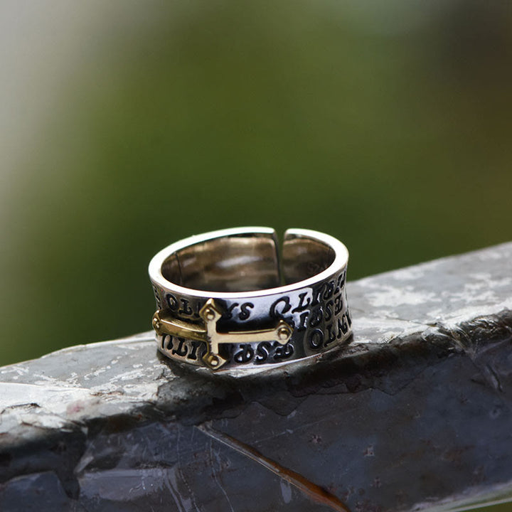 Anello con croce regolabile Christianartworkshop Gioielli Christianartworkshop - image 1