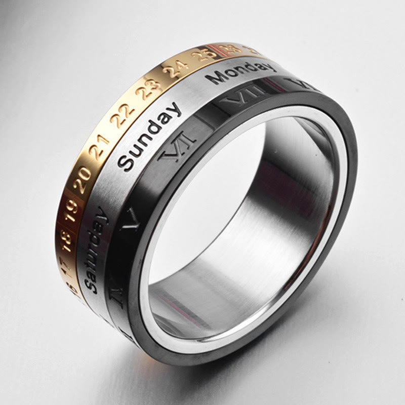 Christianartworkshop "La Genesi" Anello con data e ora: i sette giorni della creazione di Dio  - image 2