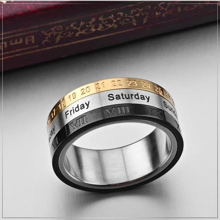 Christianartworkshop "La Genesi" Anello con data e ora: i sette giorni della creazione di Dio  - image 3