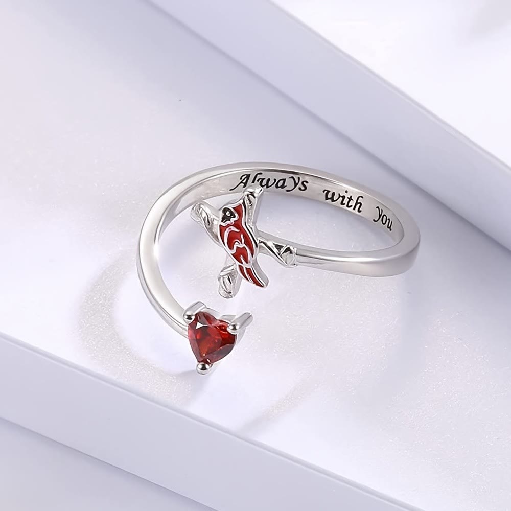 Christianartworkshop La vitalità di Gesù: anello regolabile rosso cardinale - Regolabile (adatto per taglie USA 6-8) - image 0