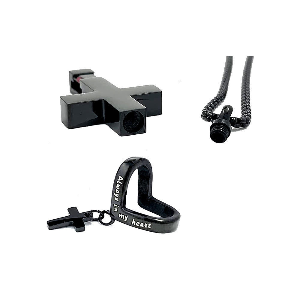 Collana con ciondolo a forma di urna con doppia croce e pietra portafortuna per i 12 mesi Christianartworkshop - image 6