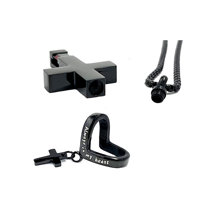 Collana con ciondolo a forma di urna con doppia croce e pietra portafortuna per i 12 mesi Christianartworkshop - image 6