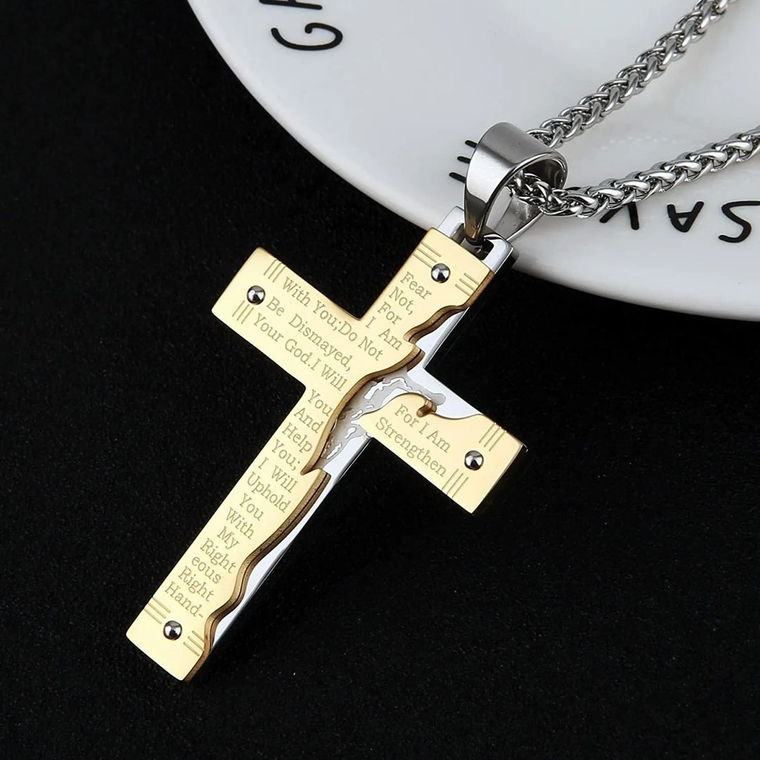 Christianartworkshop Collana con ciondolo a croce religiosa di Gesù Christianartshop Crocifisso - image 1