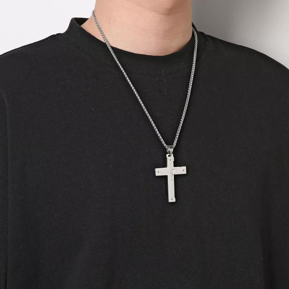 Christianartworkshop Collana con ciondolo a croce religiosa di Gesù Christianartshop Crocifisso - image 13