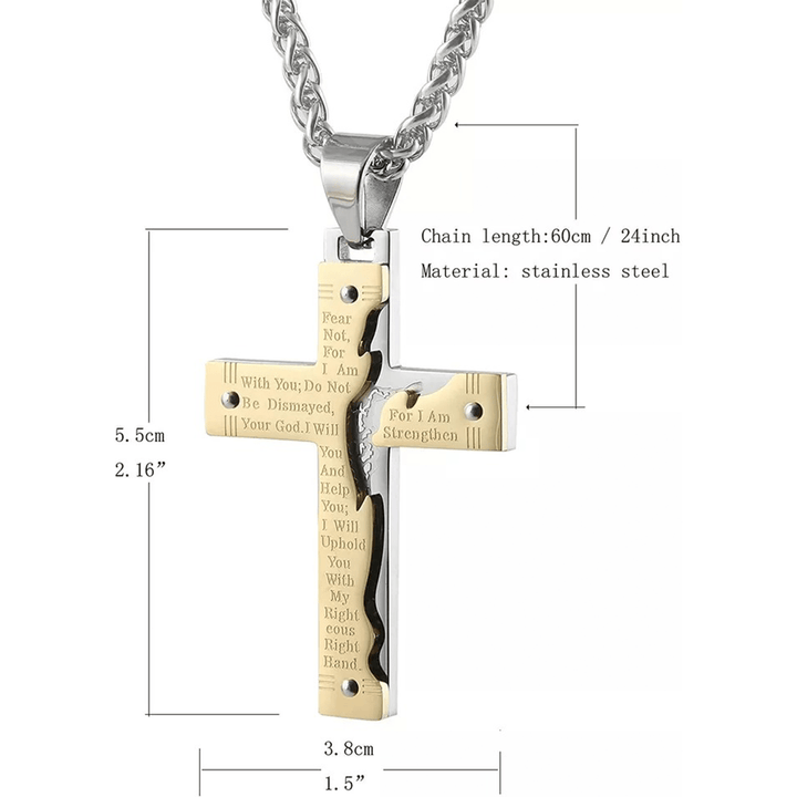 Christianartworkshop Gesù Christianartworkshop Crocifisso Religione Croce Collana con ciondolo - image 14
