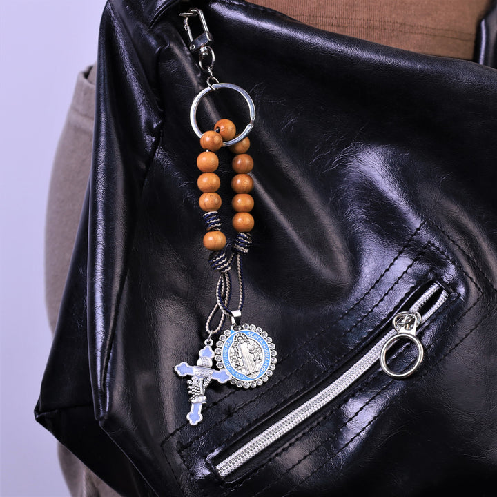 Jesus Hominum Salvator: Rosario della decina in legno d'ulivo - image 3