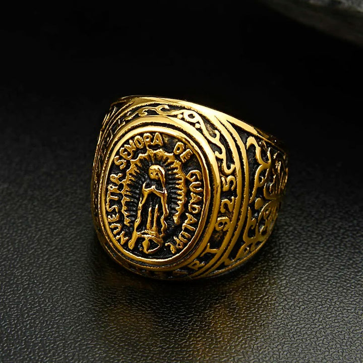 Christianartworkshop Anello Fede nel Cuore della Madonna di Guadalupe - image 4