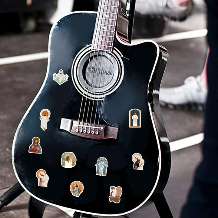 Adesivi di Gesù con la storia di Cristo, adesivi impermeabili fai da te - image 3