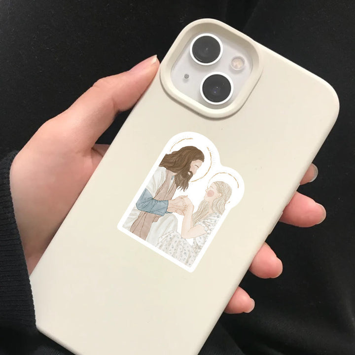 Adesivi di Gesù con la storia di Cristo, adesivi impermeabili fai da te - image 2