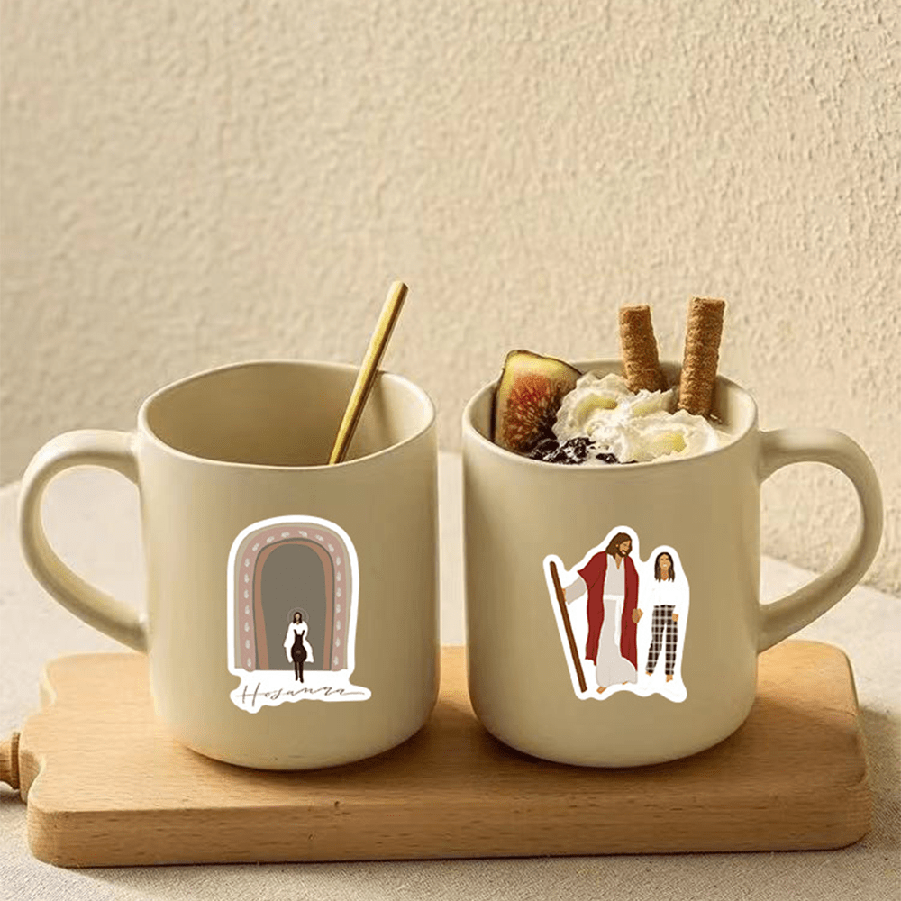 Adesivi di Gesù con la storia di Cristo, adesivi impermeabili fai da te - image 4