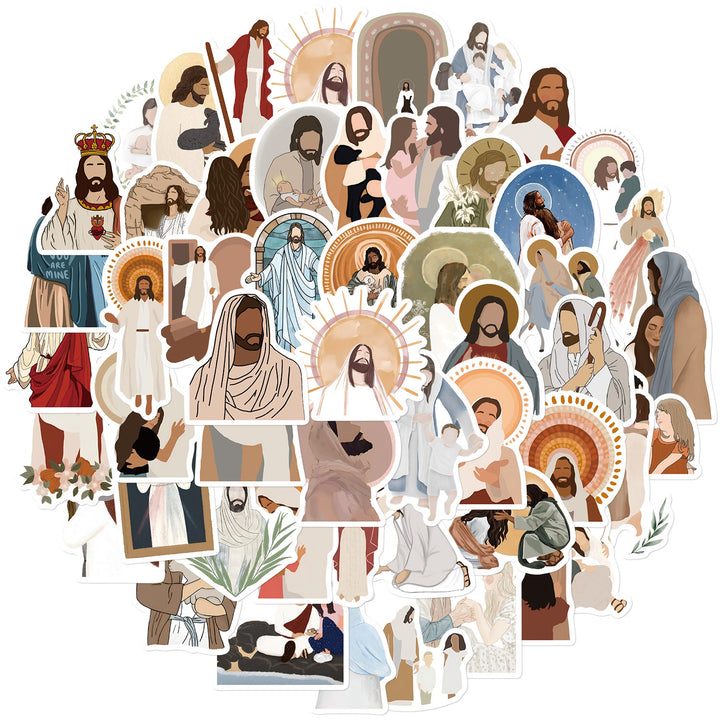 Adesivi di Gesù con la storia di Cristo, adesivi impermeabili fai da te - image 6