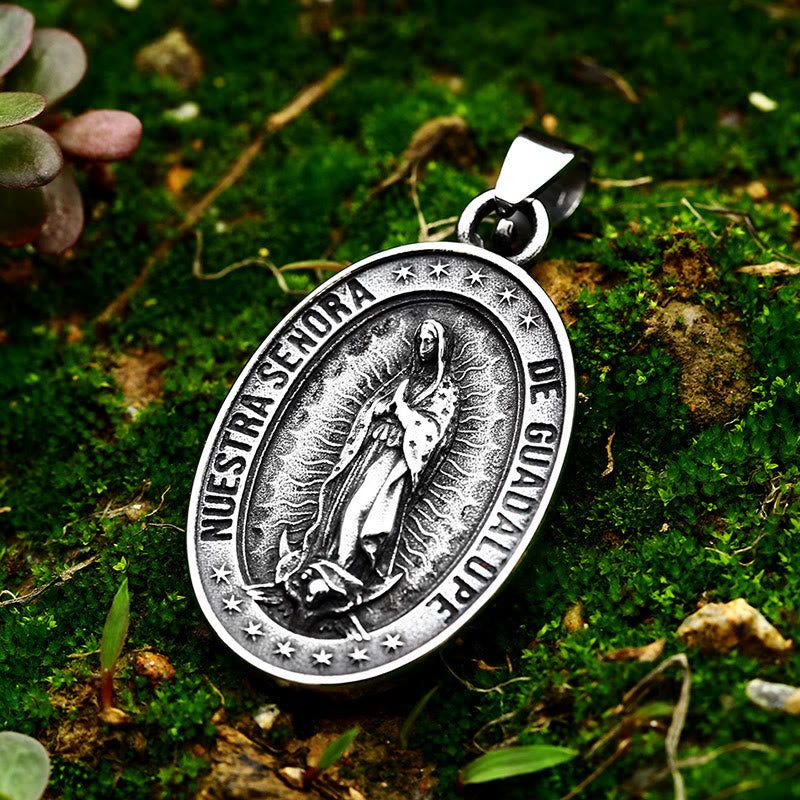 Christianartworkshop Il Santo Patrono: Collana della Madonna di Guadalupe - Argento - image 0
