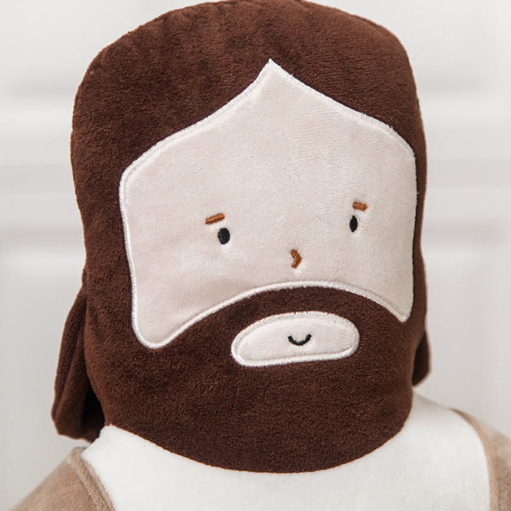 Cuscino poggiatesta di Gesù in peluche con bambola dei cartoni animati - image 3