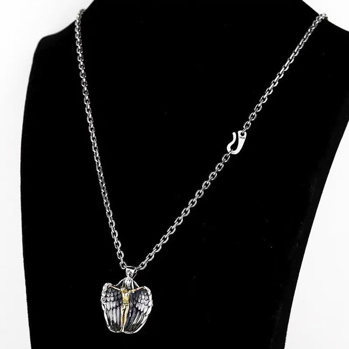 Collana religiosa con preghiera dell'angelo redentore del Santo Gesù Christianartworkshop - image 4