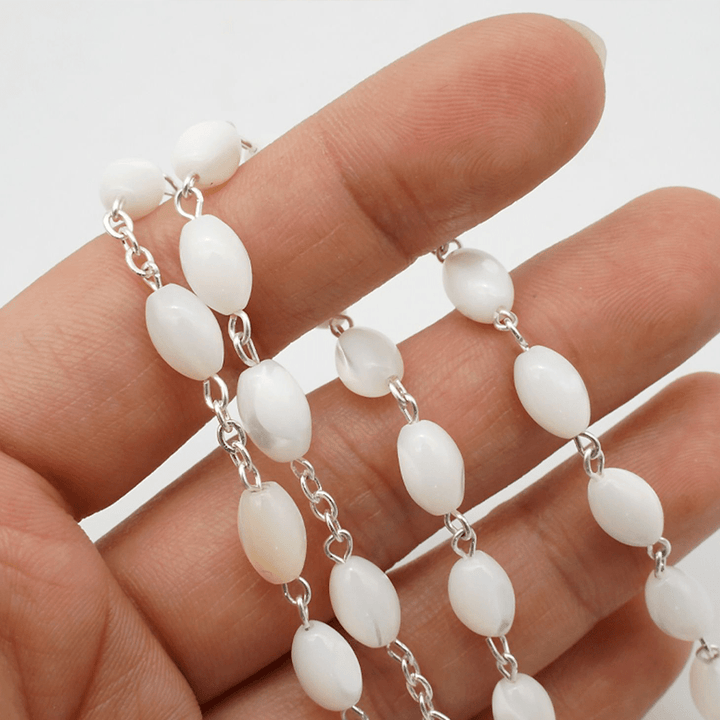 Christianartworkshop Beata Vergine Maria: Rosario cattolico in madreperla - image 4