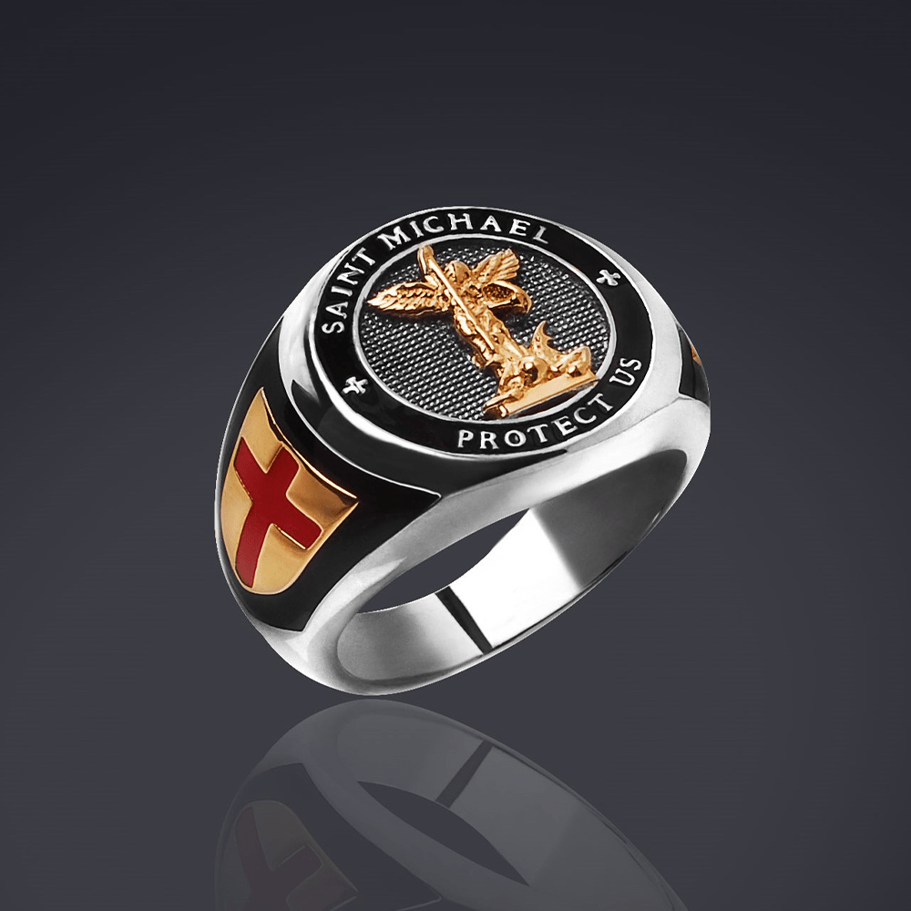 Christianartworkshop Anello di protezione di San Michele Arcangelo - image 1