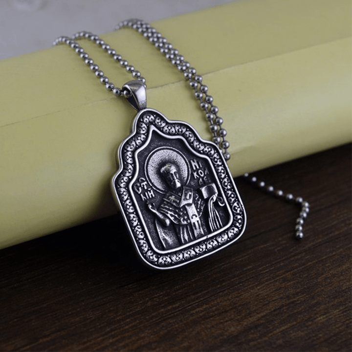 Collana in titanio con ciondolo "Benedizione del Padre" Christianartworkshop - image 2