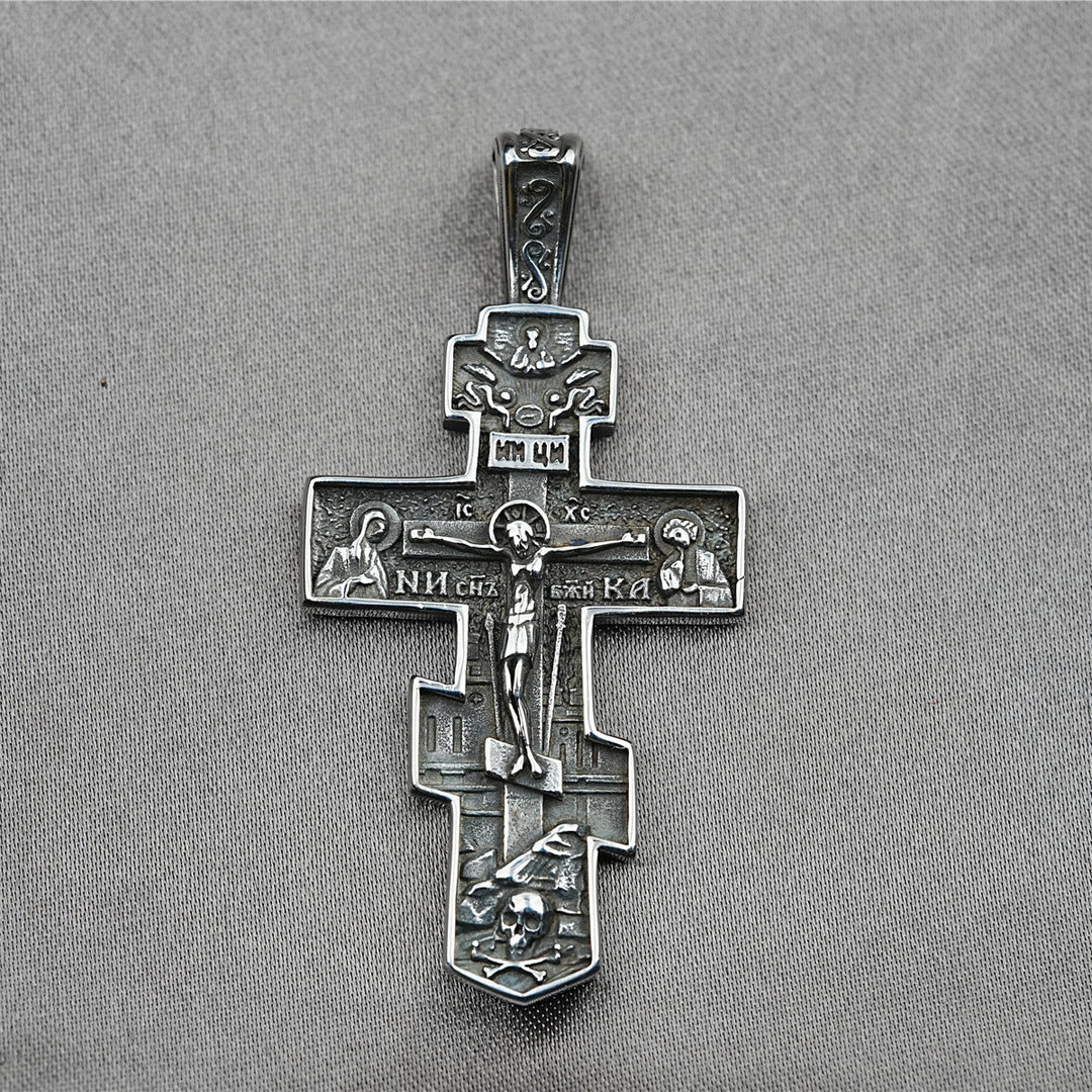 Christianartworkshop LA FEDE COME ARMATURA: Collana con crocifisso ortodosso di Gesù - image 4