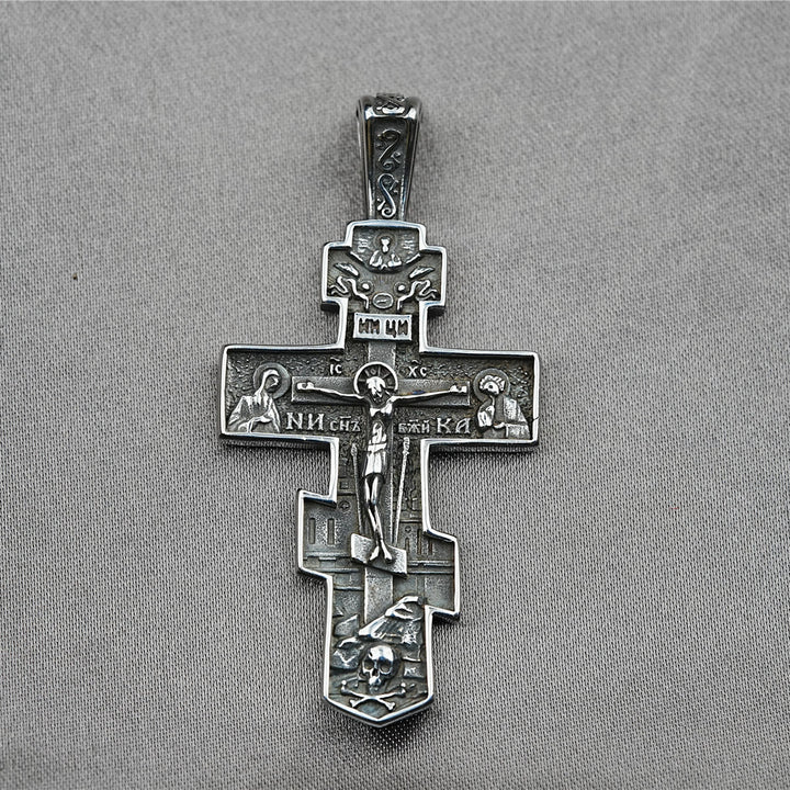 Christianartworkshop LA FEDE COME ARMATURA: Collana con crocifisso ortodosso di Gesù - image 4
