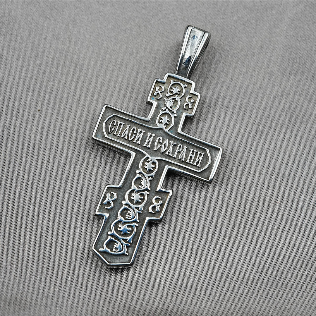 Christianartworkshop LA FEDE COME ARMATURA: Collana con crocifisso ortodosso di Gesù - image 6