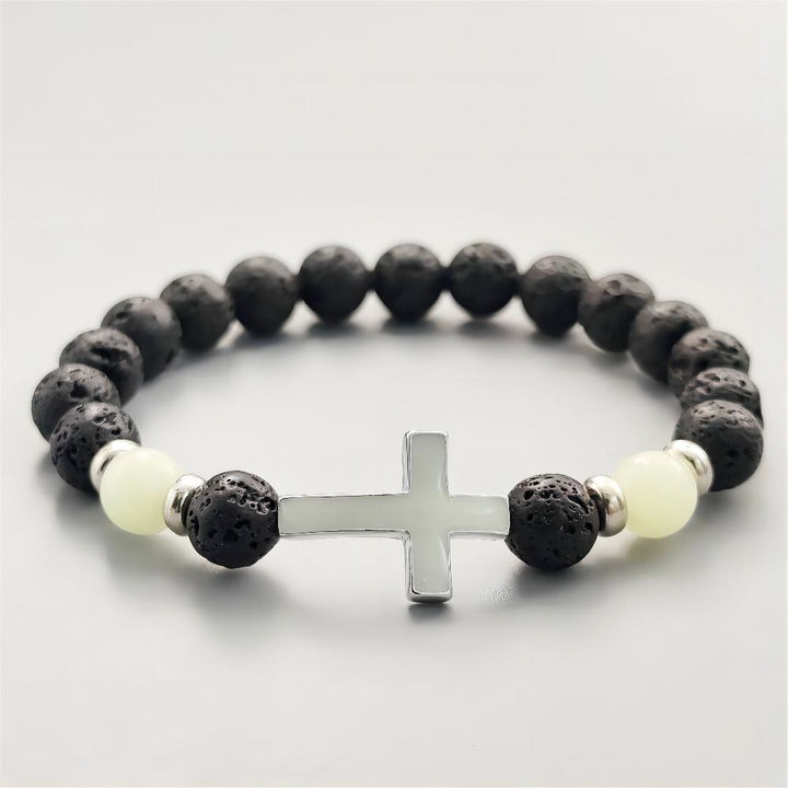 Braccialetto con croce fosforescente Christianartworkshop - image 7