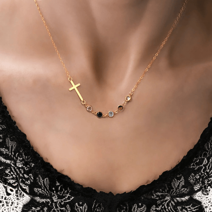 Christianartworkshop Collana con croce e pietra portafortuna biblica, regalo di gioielli religiosi - image 9