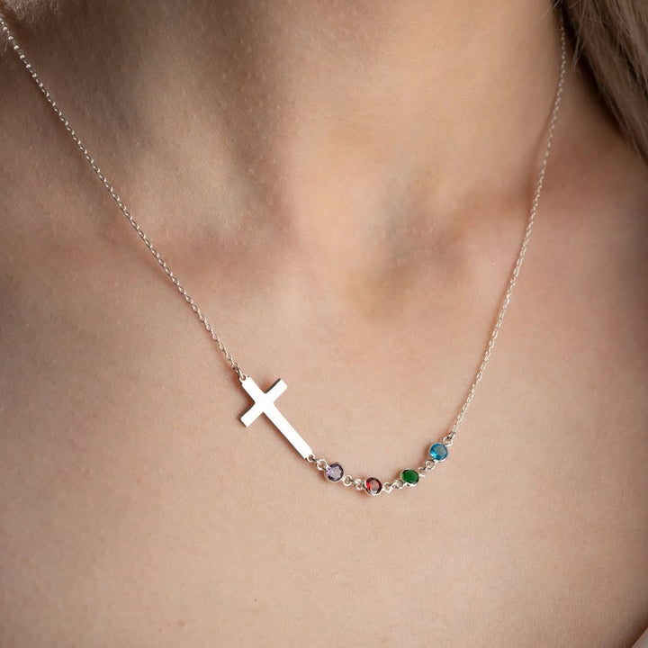 Christianartworkshop Collana con croce e pietra portafortuna biblica, regalo di gioielli religiosi - image 5