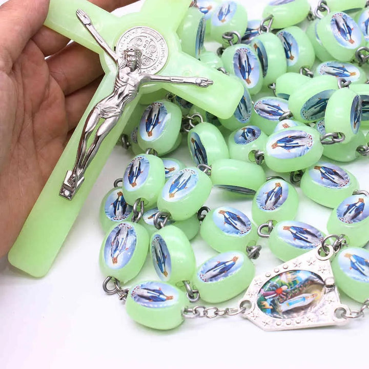 Rosario luminoso con perline che brillano al buio - image 1